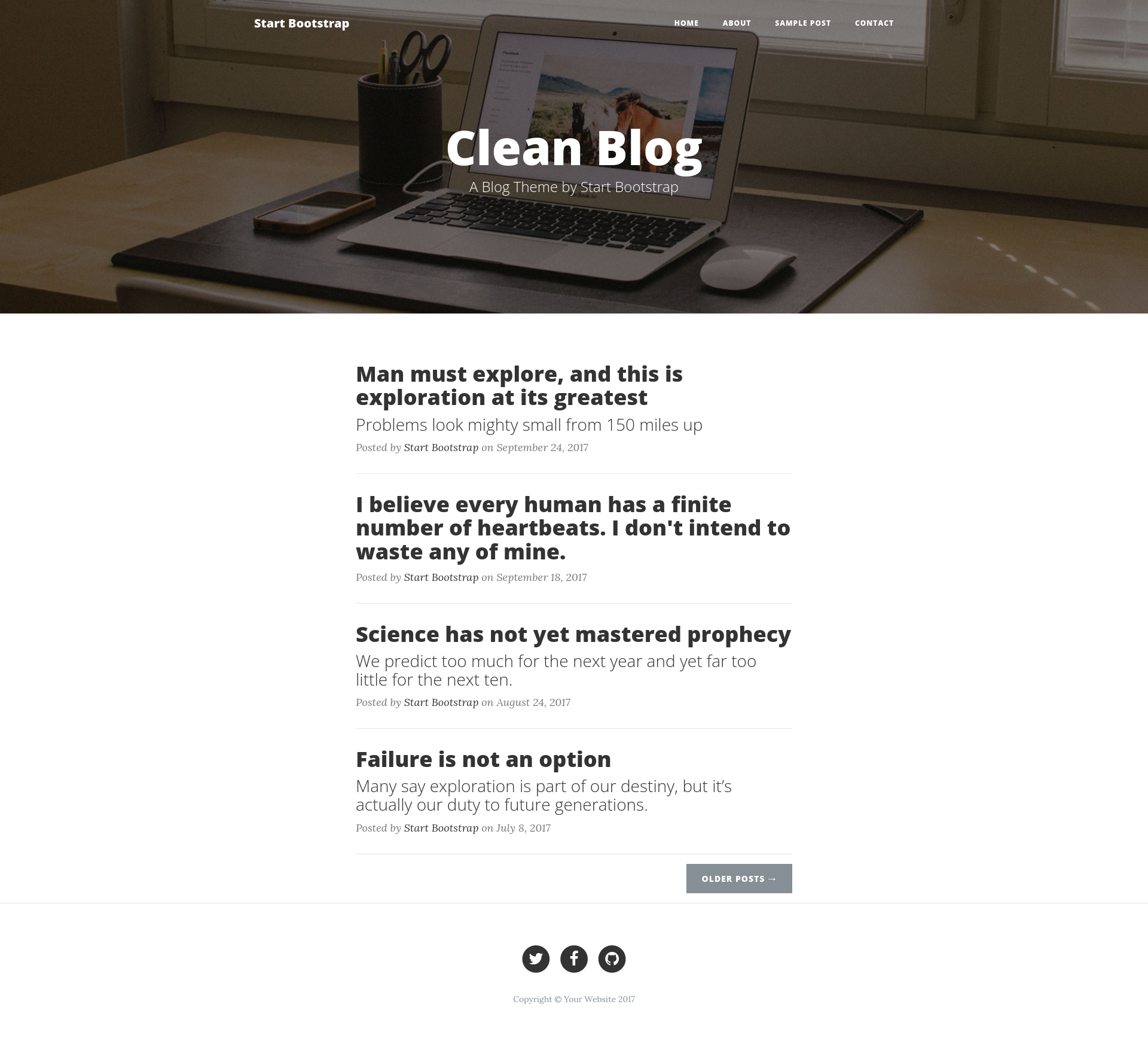 Blog Directory Screenshot